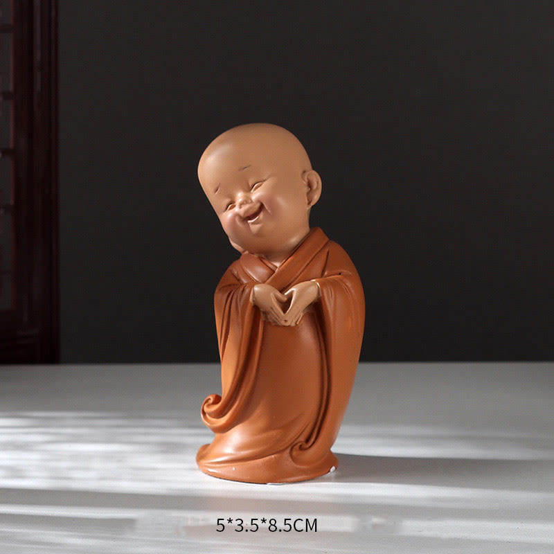 Small Mini Meditation Praying Monk Serenity Resin Home Decoration - Image 18