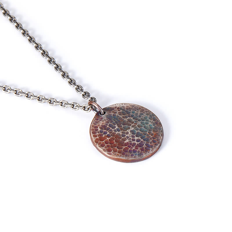 990 Sterling Silver Yin Yang Water and Fire Balance Necklace Pendant - Image 8