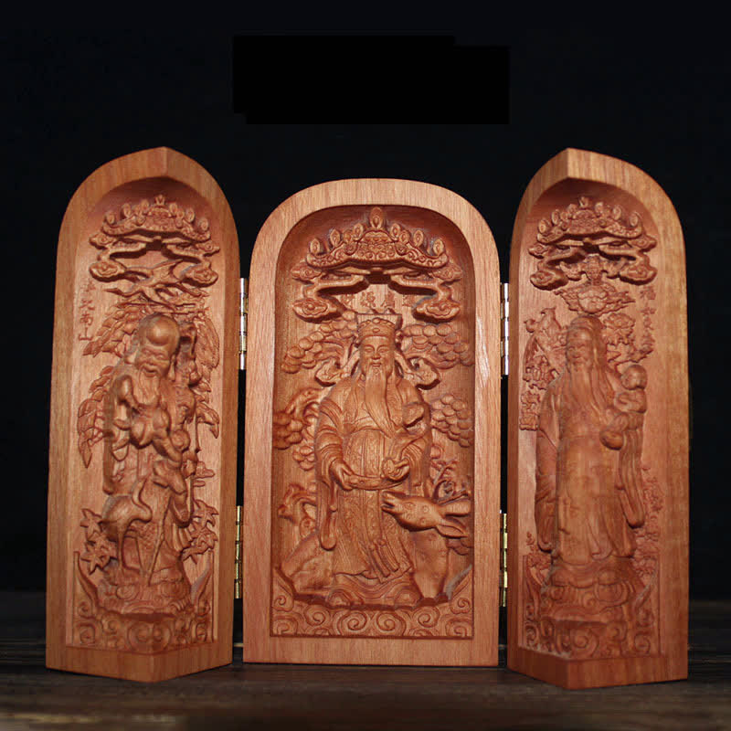Avalokitesvara Kwan Yin Buddha Cherry Wood Compassion Home Decoration Altar - Image 13
