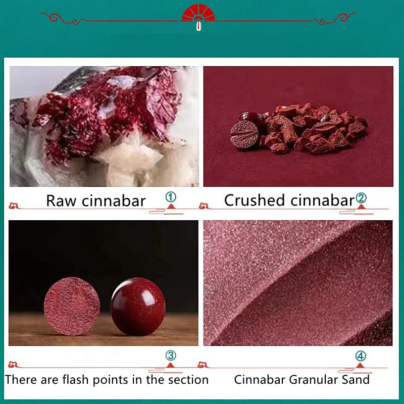 Cinnabar Auspicious Fu Character Jade Calm Bracelet - Image 8