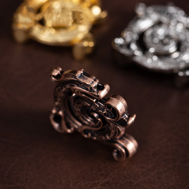 Mini Auspicious Dragon Pattern Meditation Zinc Alloy Small Incense Stick Burner - Image 8