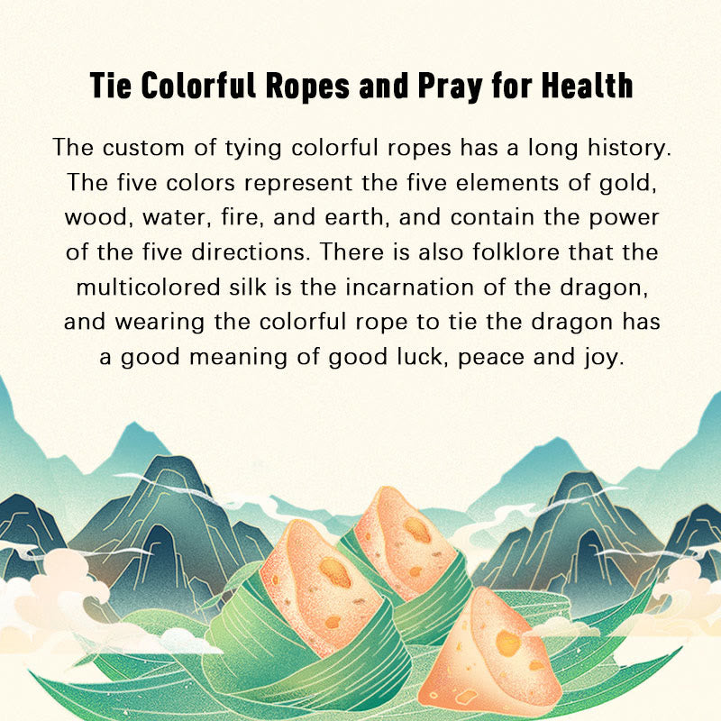 925 Sterling Silver Dragon Boat Festival Zongzi Pattern Luck Handmade Multicolored Rope Child Adult Bracelet - Image 6