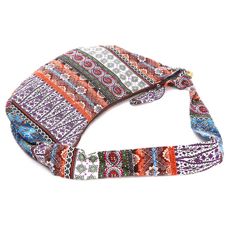 Cotton Stripes Print Crossbody Bag Shoulder Bag - Image 3