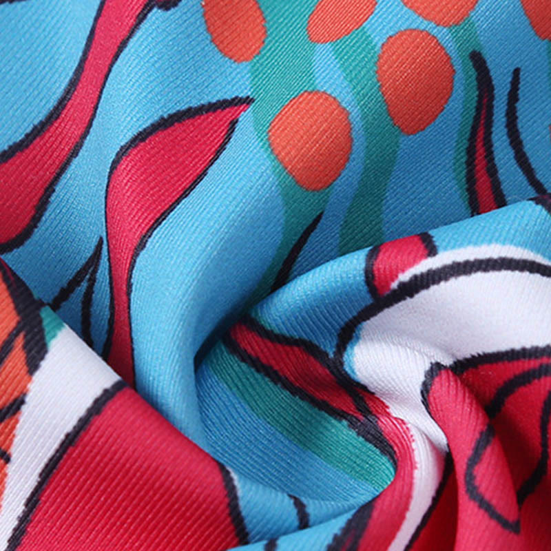 Colorful Flower Petal Leaves Print Sports Exercise Fitness High Waist Leggings Women's Yoga Pants - Image 23