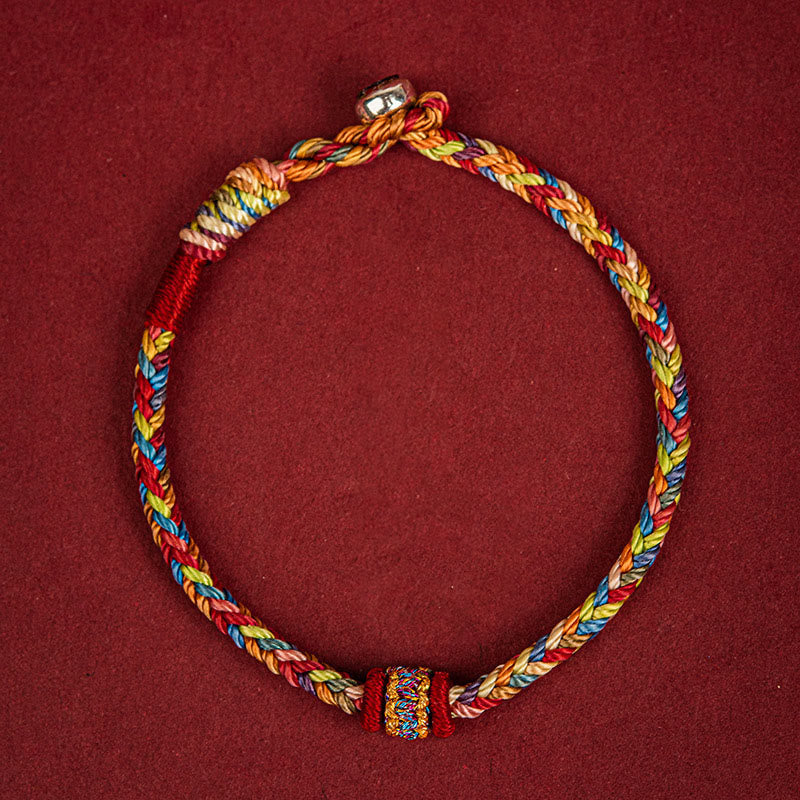 Handmade Dragon Boat Festival Luck Colorful Rope Child Adult Bracelet - Image 5