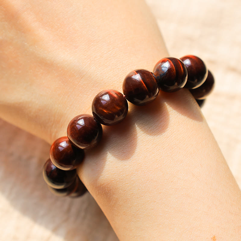 Natural Tiger Eye Healing Bead Bracelet - Image 23