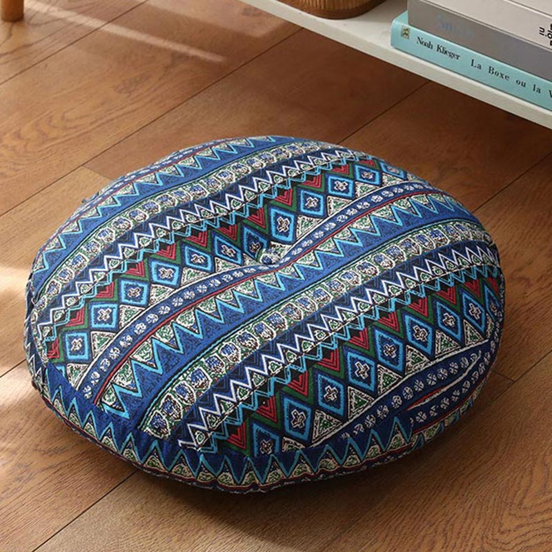 Lotus Simple Pattern Linen Meditation Seat Cushion Home Living Room Decoration - Image 23