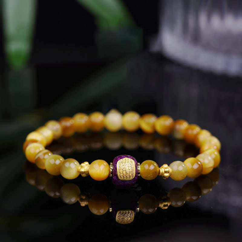 Tiger Eye Bead Fortune Protection Bracelet