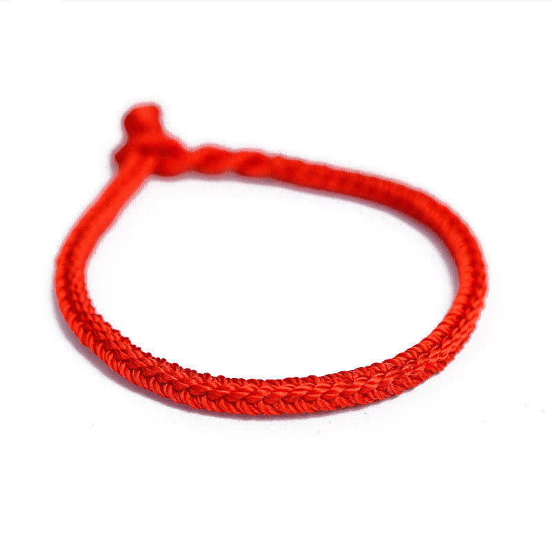 Tibetan Handmade Eight Thread Peace Knot Protection Braided String Bracelet - Image 8