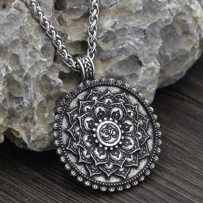 Six True Words Love Peace Flower Pattern Necklace (Extra 35% Off | USE CODE: FS35) - Image 6