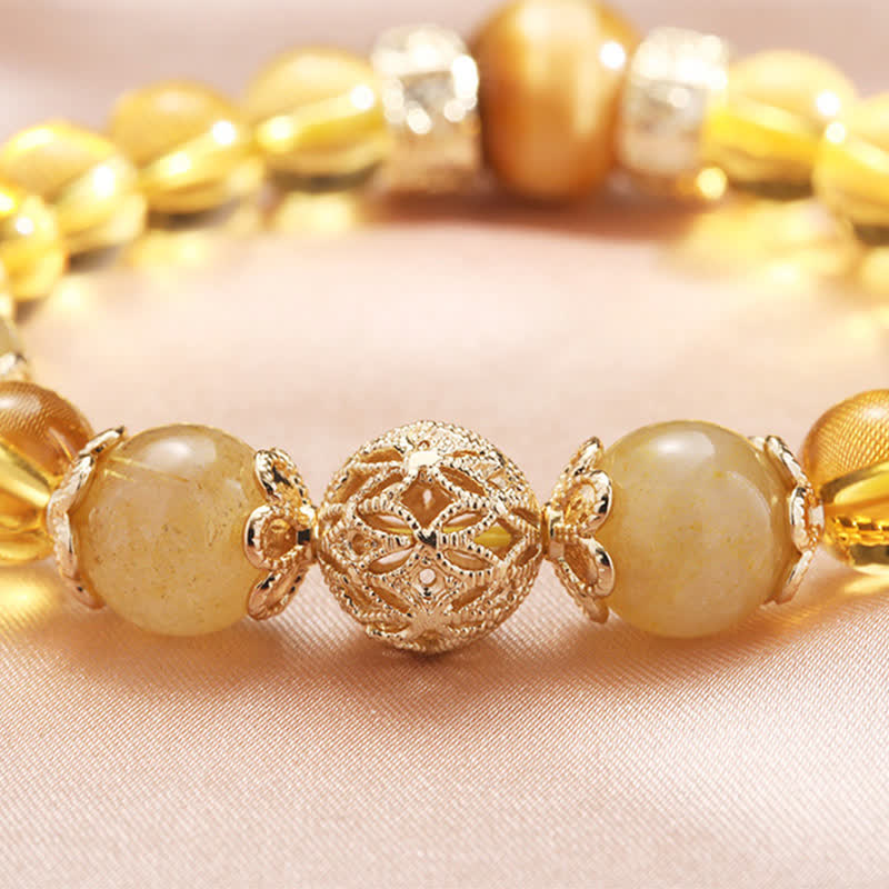 Citrine Generosity Prosperity Beaded Bracelet - Image 8