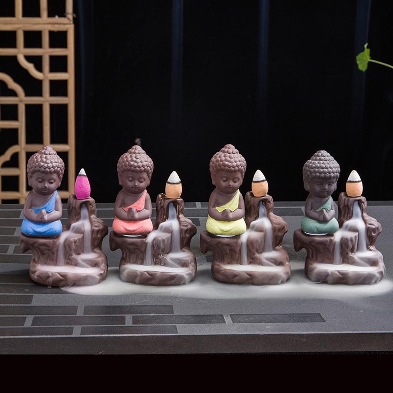 Backflow Smoke Fountain Ceramic Blessing Incense Burner Decoration - Image 14