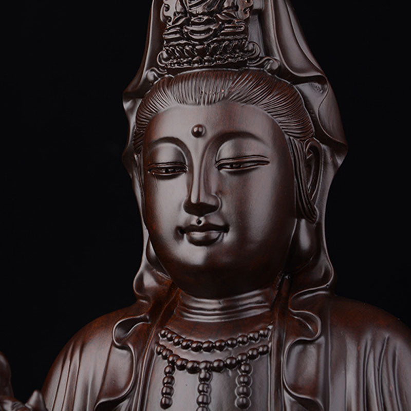 Avalokitesvara Ebony Lotus Harmony Blessing Home Decoration - Image 6