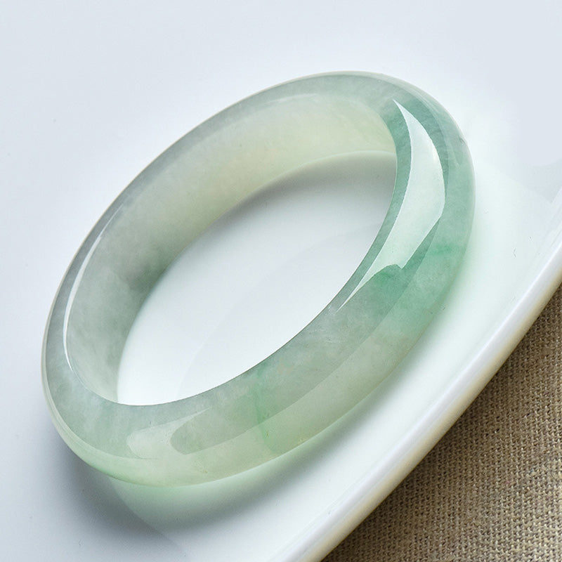 Natural Jade Luck Healing Prosperity Bangle Bracelet - Image 7