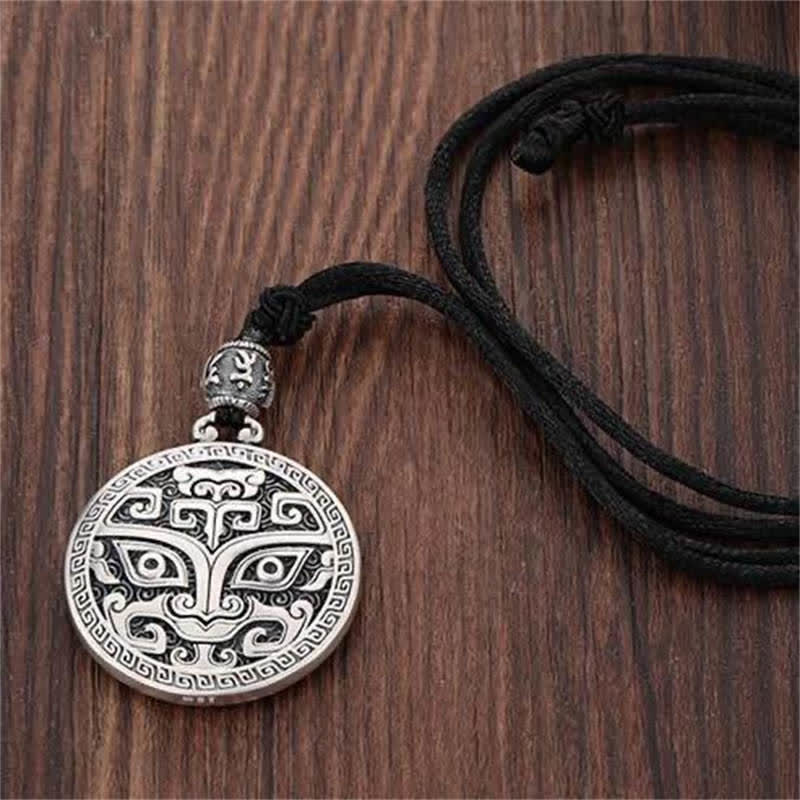 Lucky FengShui Mythological Creature Taotie Wealth Necklace Pendant - Image 5