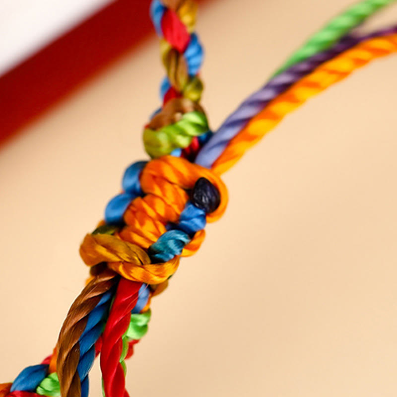 "May all your wishes come true" Lucky Multicolored Bracelet - Image 7