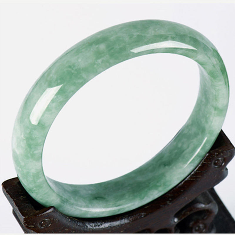 Natural Jade Prosperity Bangle Bracelet