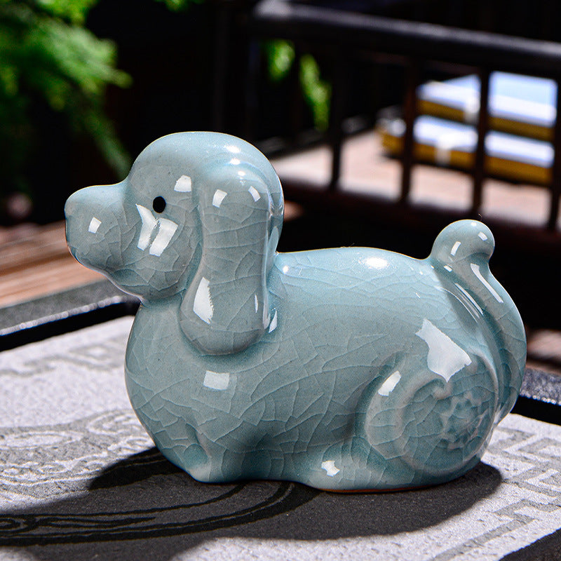 Chinese Zodiac Wealth Ceramic Tea Pet Home Figurine Decoration - Image 25