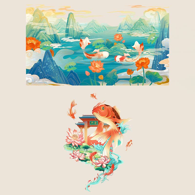 925 Sterling Silver Koi Fish Cinnabar Bead Wealth Handcrafted Braided Bracelet Anklet - Image 21