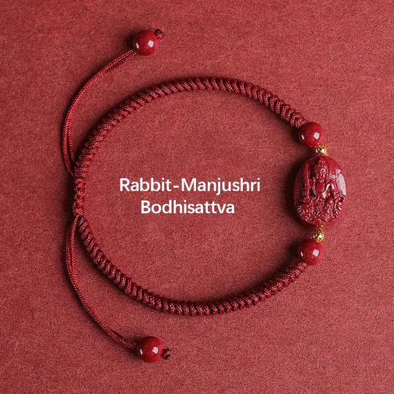 Chinese Zodiac Natal Buddha Cinnabar Keep Away Evil Spirits Rope Bracelet (Extra 30% Off | USE CODE: FS30) - Image 5