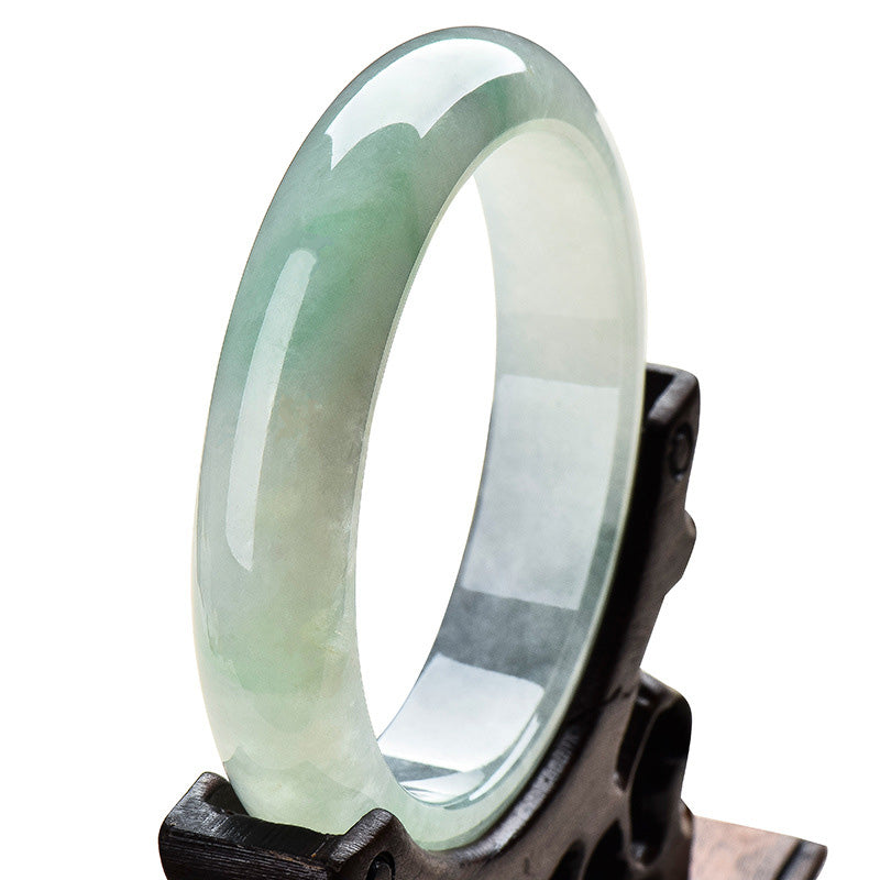 Natural Jade Luck Healing Prosperity Bangle Bracelet - Image 8