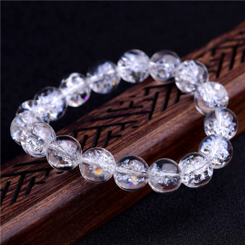Natural White Crystal Protection Healing Bracelet - Image 4