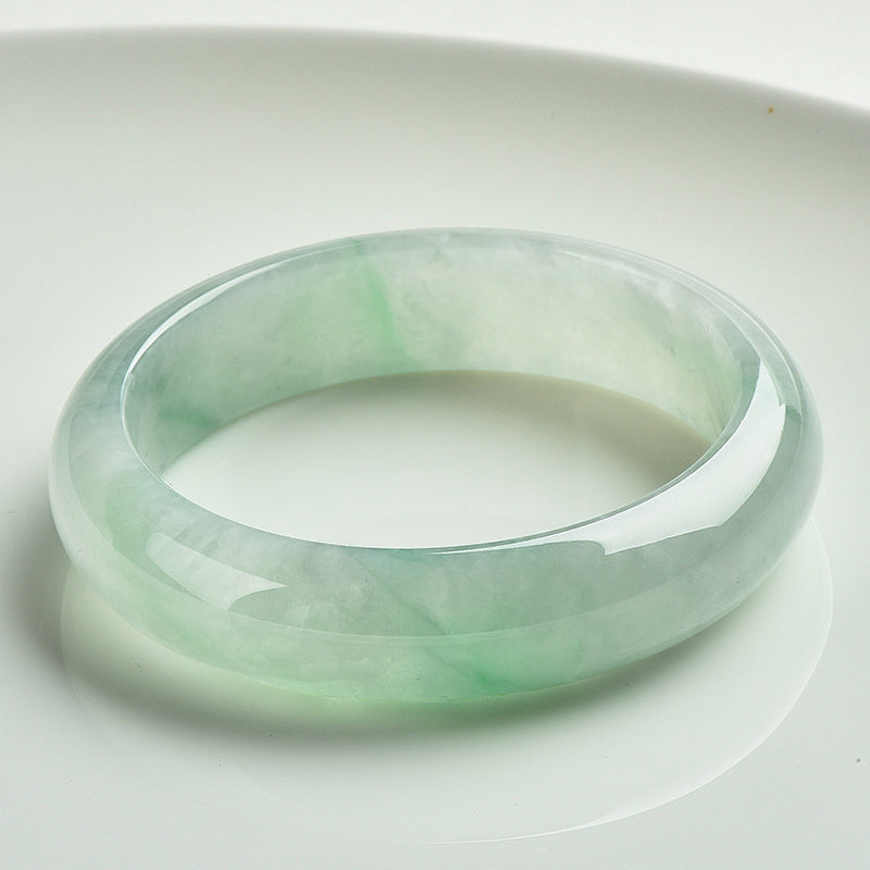 Natural Jade Prosperity Wealth Luck Bangle Bracelet