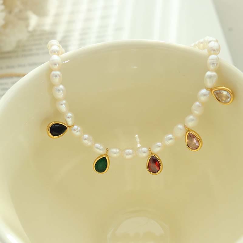 Pearl Crystal Stone Purity Necklace Pendant - Image 10