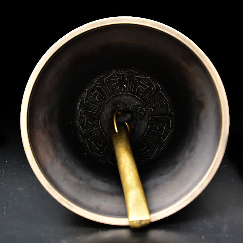 Tibetan Engraved Buddha Dragon Wind Chime Bell Copper Luck Wall Hanging Decoration - Image 6