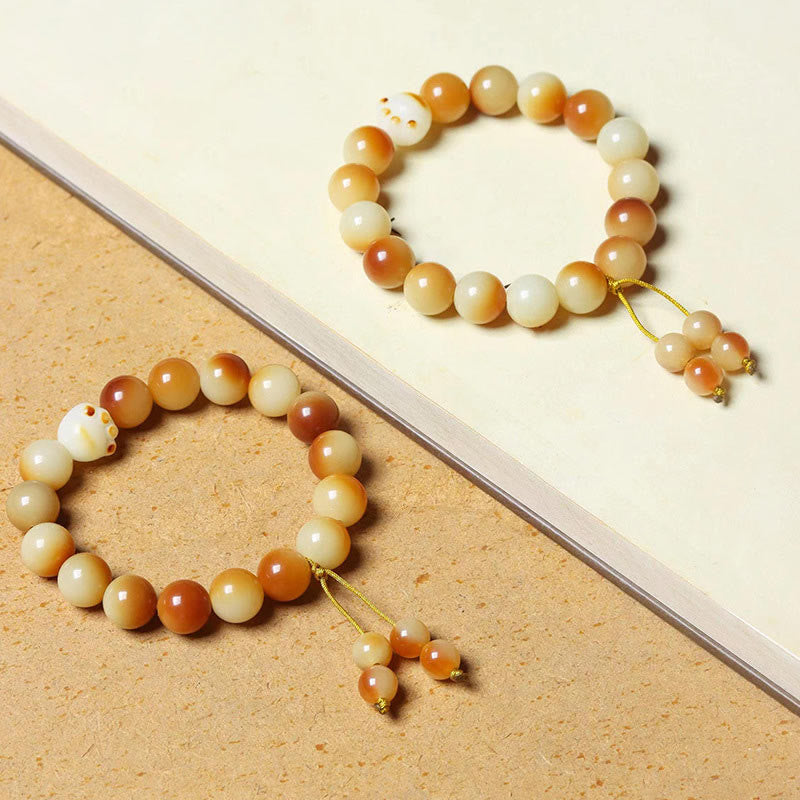 Natural Bodhi Seed Lovely Paw Claw Peace Wisdom Bracelet - Image 5
