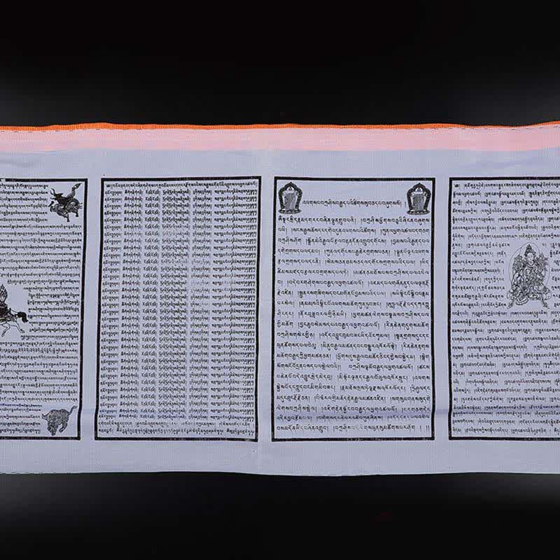 Tibetan 5 Colors Windhorse Auspicious Outdoor 25 Pcs Prayer Flag - Image 21