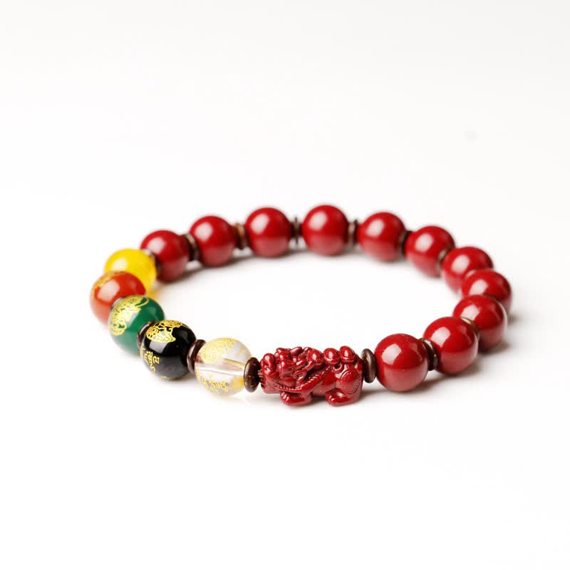 God Of Wealth Cinnabar PiXiu Blessing Bracelet