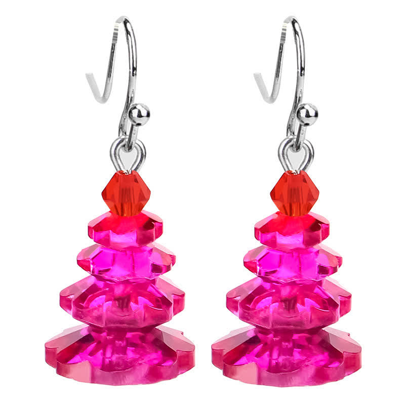 Various Crystals Christmas Tree Amethyst Peace Healing Drop Earrings - Image 18