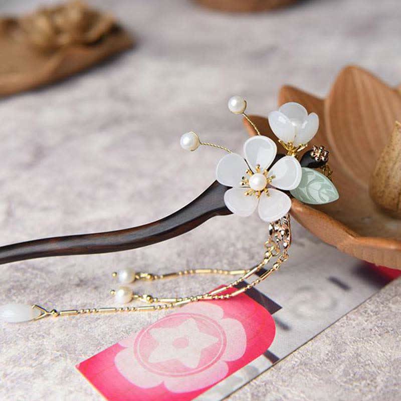 Ebony Flower Protection Blessing Hairpin Decorations - Image 5