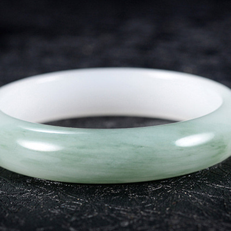 Natural Jade Luck Healing Bangle Bracelet - Image 4