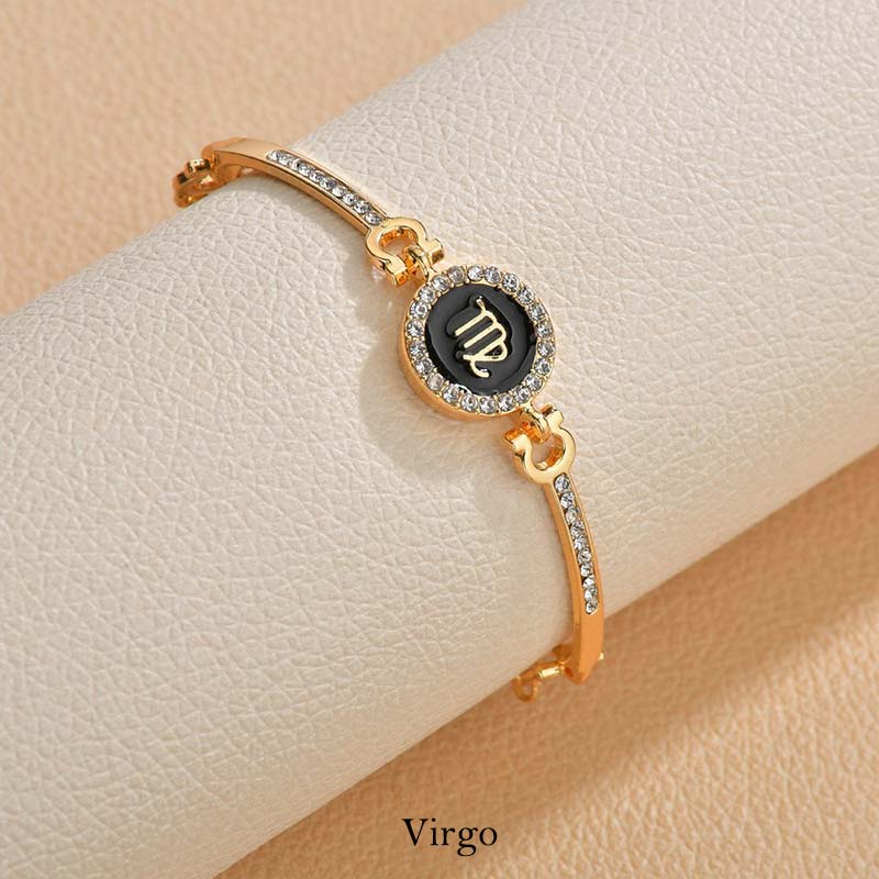 12 Constellations of the Zodiac Rhinestone Chain Adjustable Bracelet (Extra 30% Off | USE CODE: FS30) - Image 13