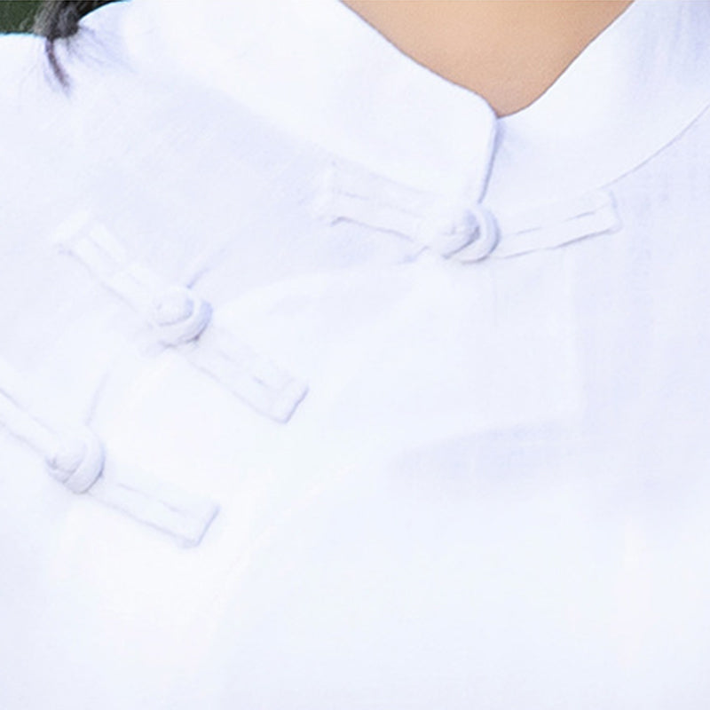 2Pcs Plain Long Sleeve Zen Yoga Clothing Meditation Clothing Top Pants Women's Set - Image 6