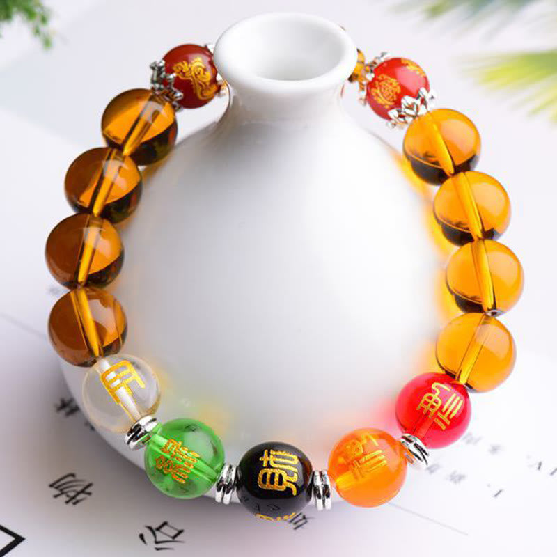 Natural Citrine Fortune Happiness Bracelet - Image 6