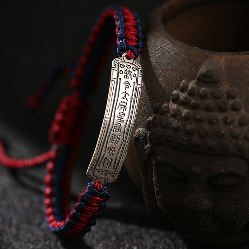 925 Sterling Silver Peace Amulet Protection Bracelet - Image 3