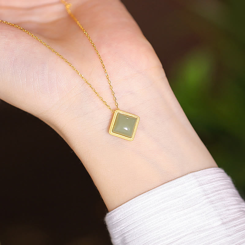 925 Sterling Silver Natural Hetian Jade Cyan Jade Luck Laughing Buddha Butterfly Necklace Pendant - Image 23