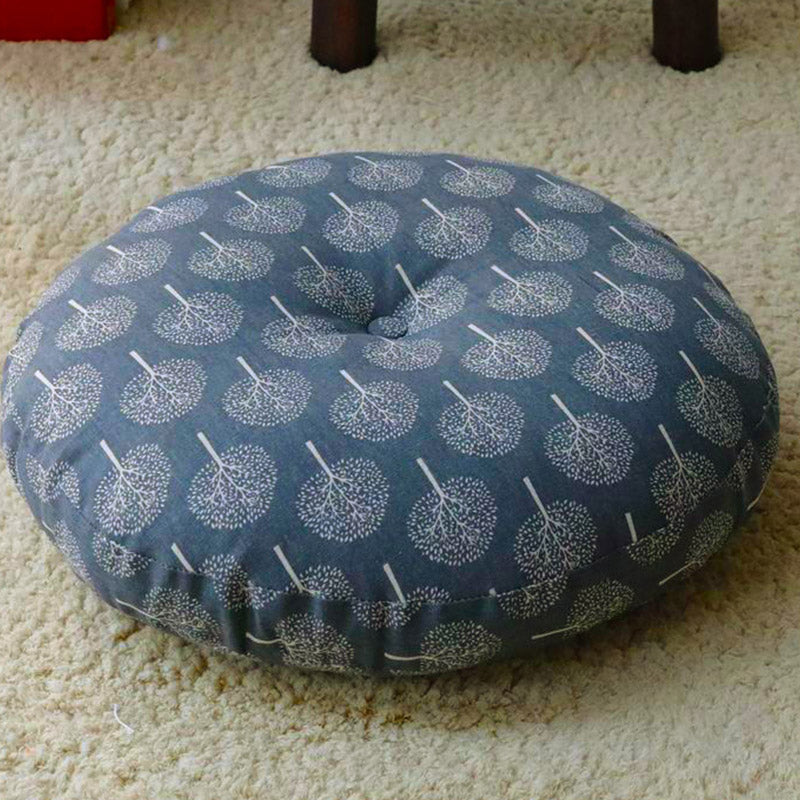 Lotus Simple Pattern Linen Meditation Seat Cushion Home Living Room Decoration - Image 25