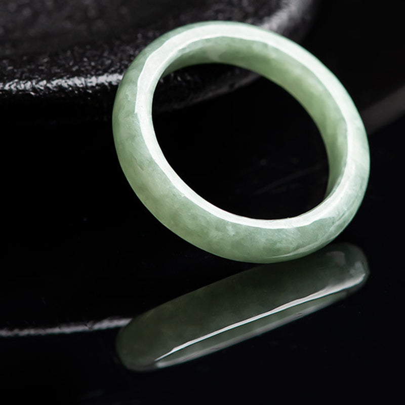 Natural Jade Prosperity Abundance Ring - Image 4