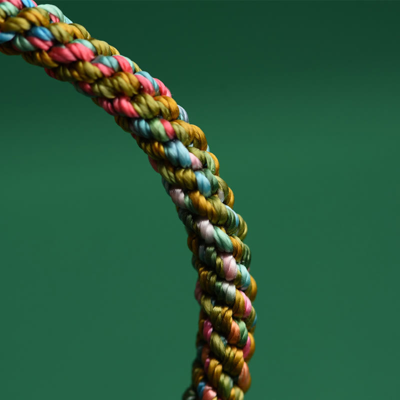 Colorful Rope Luck Handcrafted Braided Child Adult Bracelet - Image 6