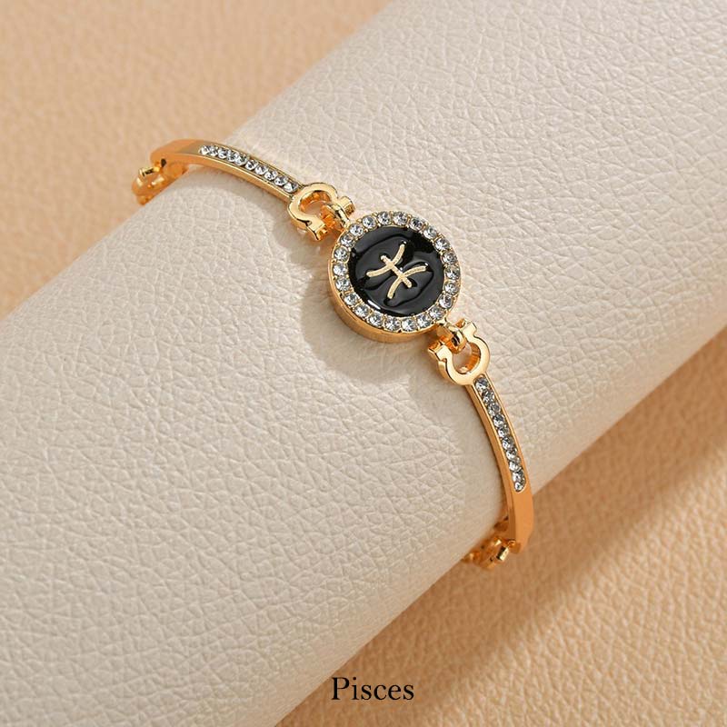 12 Constellations of the Zodiac Rhinestone Chain Adjustable Bracelet (Extra 30% Off | USE CODE: FS30) - Image 8