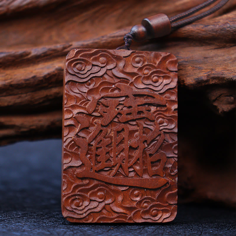 Natural Lightning Struck Jujube Wood PiXiu Copper Coin Good Fortune Necklace Pendant - Image 6