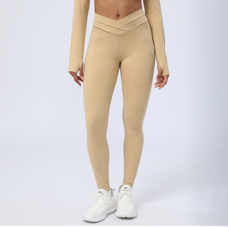 2Pcs Long Sleeve Backless Top Bra Leggings Pants Fitness Yoga Outfit Set - Image 16