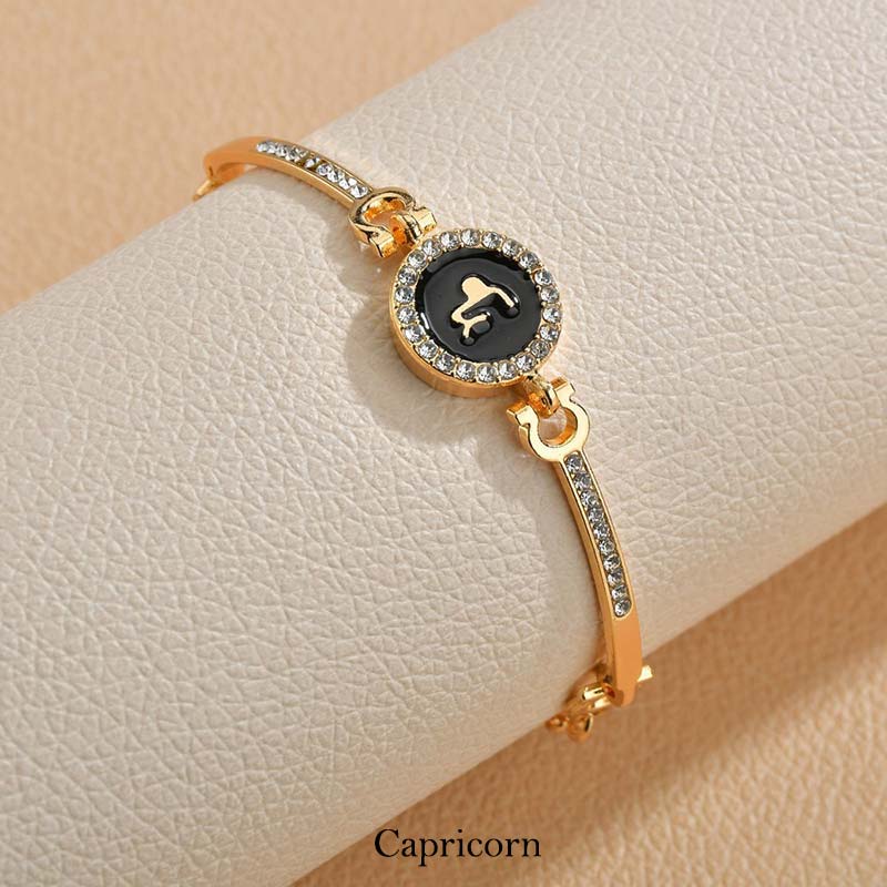 12 Constellations of the Zodiac Rhinestone Chain Adjustable Bracelet (Extra 30% Off | USE CODE: FS30) - Image 9