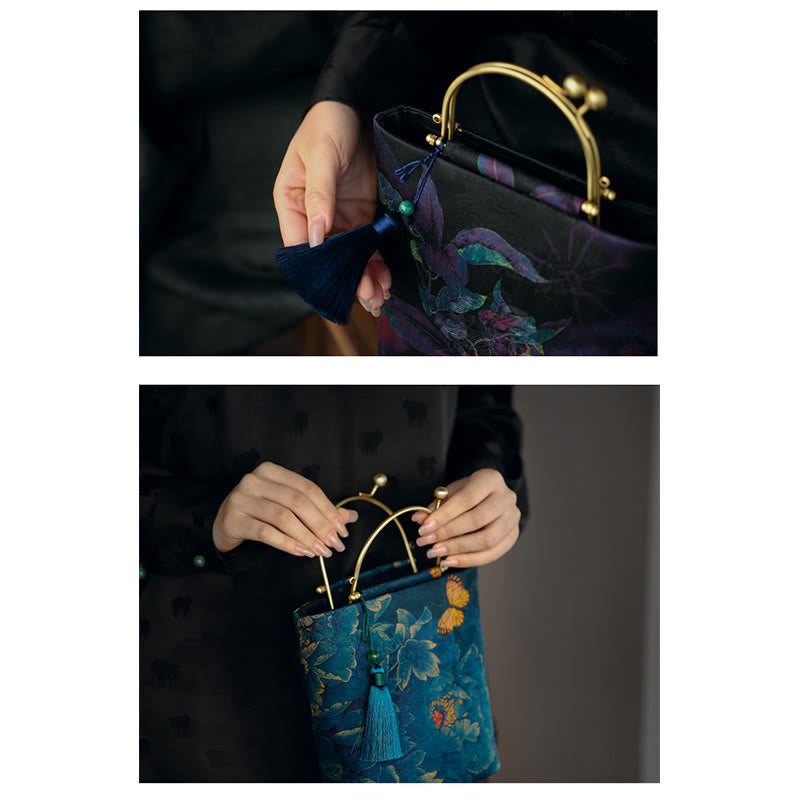 Leaves Butterfly Metal Chain Crossbody Bag Shoulder Bag Handbag - Image 14