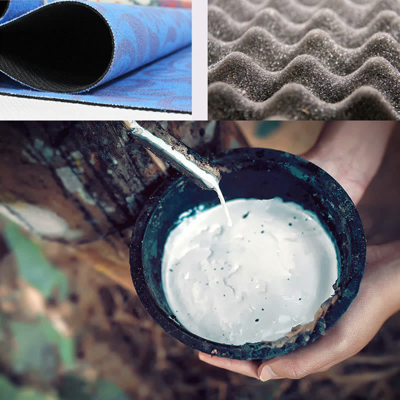 Tibetan Mandala Elephant Lotus Koi Fish Mindful Natural Rubber Yoga Mat Decoration - Image 9