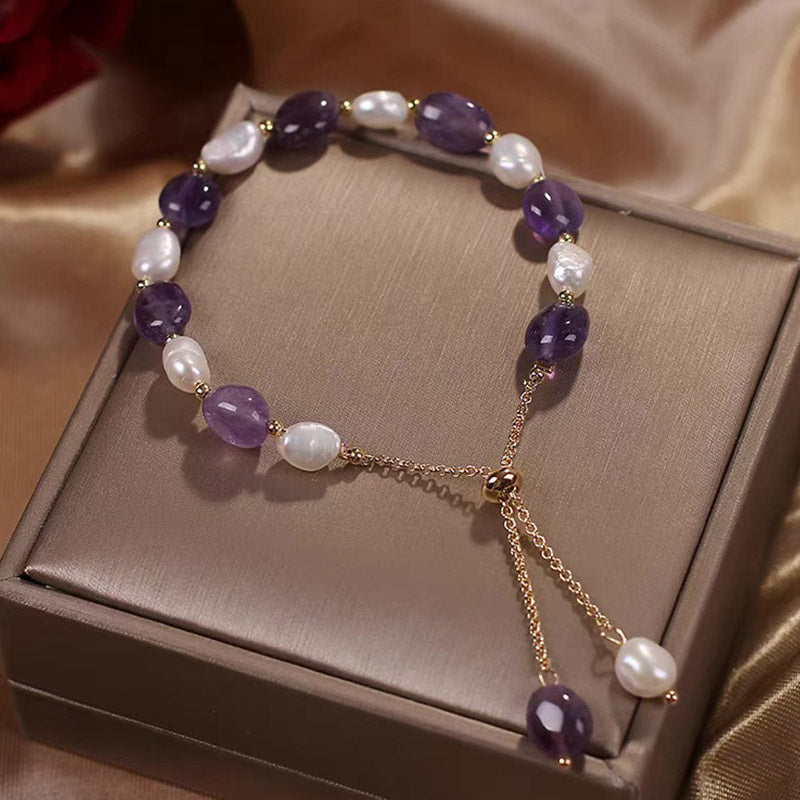 Natural Blue Aventurine Crystal Pearl Bead Healing Bracelet - Image 12